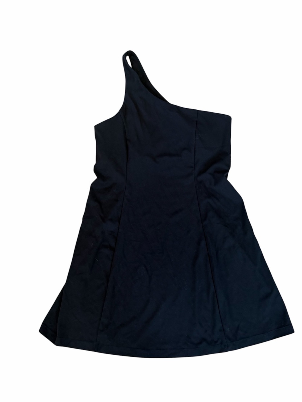 Quince Women’s Ultra Form Performance One Shoulder Dress in Black Sz M NWOT